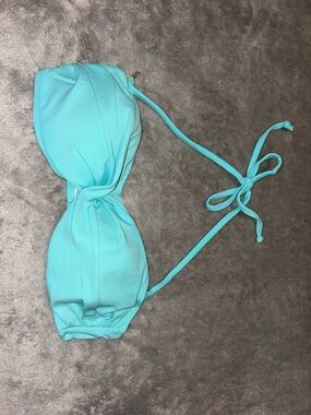 YMI Aqua Bandeau Bikini Top with Removable Halter Tie